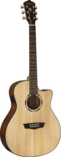 Washburn Woodline 10 Series 6 Cuerdas Guitarra Acústica-Eléctrica, Derecha, Natural (WLO10SCE-O)