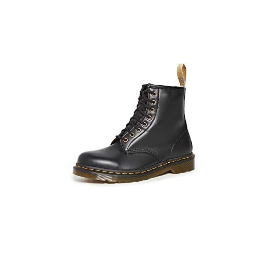 Dr. Martens 1460 Vegan unisex vuxna stridsstövlar, Svart Svart - 44 EU