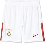 Strategische Belüftung Nike Kinder Galatasaray Istanbul Shorts Auswärt Stadium 2017/2018, weiß/rot, XL-158-170 cm