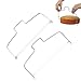 2 Stück Tortenschneider Tortenbodenschneider - Kuchenschneider Edelstahl, Tortensäge Schneidedraht Höhenverstellbar, Backzubehör für Torten zum Schneiden von Kuchen, Broten (32cm) Handtuchhalter,Edelstahl  günstig Kaufen-2 Stück Tortenschneider Tortenbodenschneider - Kuchenschneider Edelstahl, Tortensäge Schneidedraht Höhenverstellbar, Backzubehör für Torten zum Schneiden von Kuchen, Broten (32cm)