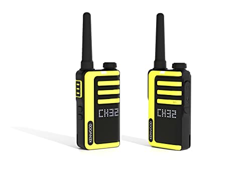 KENWOOD UBZ-LJ9SET Handfunkgeräte (2 Stck.) – PMR446, 32 Kanäle, Li-Ionen Akku (1150mAh), USB-C Ladeanschluss, lizenzfrei, hohe Reichweite