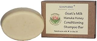 ATTIS Handmade Goat's Milk and Manuka Honey Unscented Conditioning Shampoo Bar | Silk | Kaolin Clay | Aloe Vera | Sulfate Free | For Men & Women