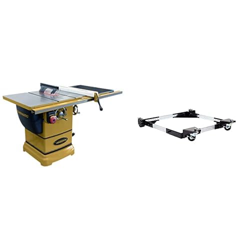 Powermatic 10-Inch Table Saw, 30-Inch Rip, 1-3/4 HP, 1Ph 115/230V (PM1000) + Mobile Base (708119)