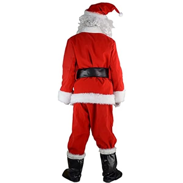 Kerstman kostuum Kerst cosplay kostuum goud fluwelen Kerst kostuum set
