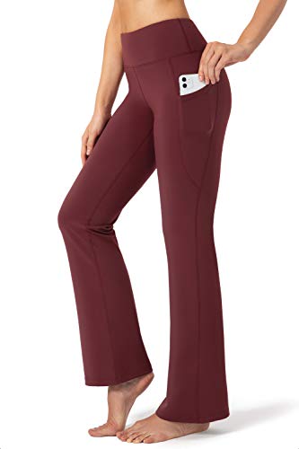 Women's Bootcut Yoga Pants with Gradual 28", 30", 32", and 34" Inseams