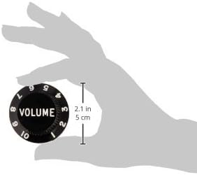 Fender Strat Knobs, One Volume, Two Tone, Black