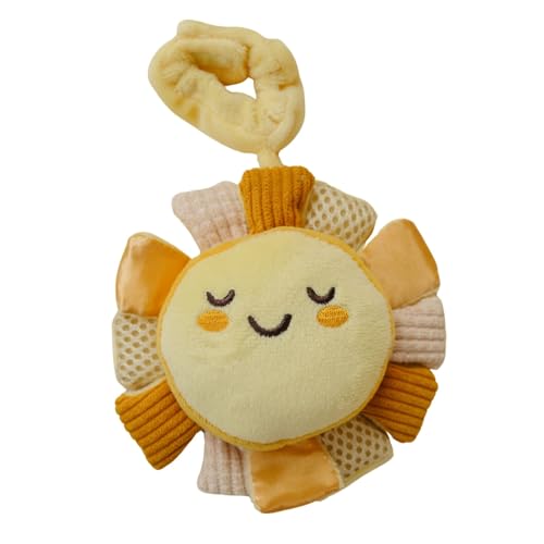 Lion & Light Sunny Crinkle Toys for Baby | Sensory Toys for Babies | Baby Hanging Toys | Soft Baby Rattle | Mellow Textures & Crinkle Sounds | Rattle Toys for Babies 0-6 months | Plush Toys for Babies