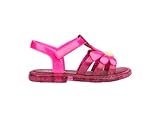 mini melissa Hip Bloomy Sandal for Toddlers, Pink, 5