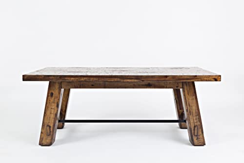 Jofran Inc. 1510-11 Jofran Cannon Valley Rustic Industrial Trestle Acacia Coffee Table cover