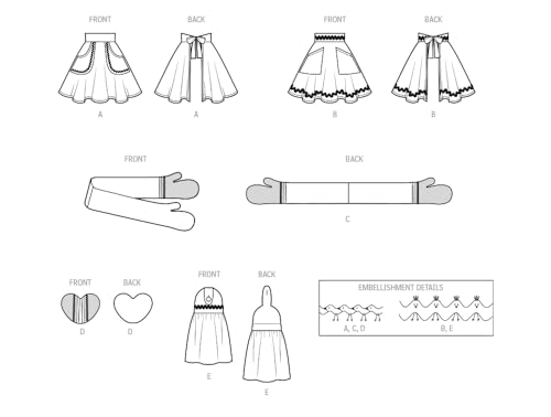 Patron couture tablier et accessoires de cuisine Simplicity SS9873A - 5