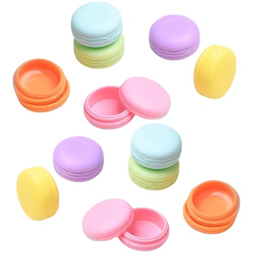 DRESSOOS Lot de 12 Pots de Crème Macarons 10ml pour Voyage, Mini Contenant de Maquillage, Réutilisable et Pratique pour Cosmétiques