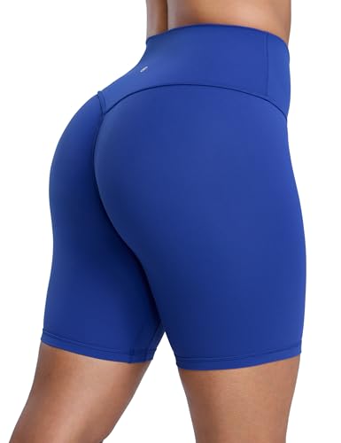 Image of CRZ YOGA Secretsculpt Biker Shorts 6 inch | Booty Scrunch Butt, Butterlift, Buttery Soft, Moderate Compression, Workout, Pilates, No Front Seam, High Waist, for Women