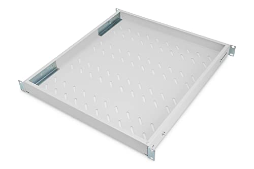 Tablette 19 pouces DIGITUS à profondeur variable pour rack 1U de serveur gris