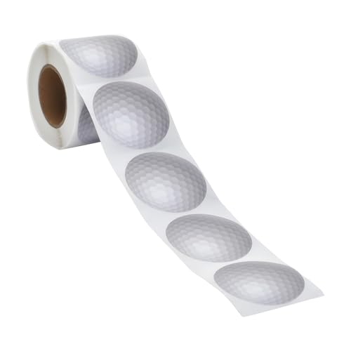 Muka 250 Pcs 2' Golfball Stickers, Standard Permanent Self-Adhesive Stickers, Sports Party Supplies