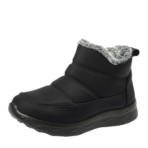 Genérico Botas Forradas de Mujer Botas Nieve Mujer Baratas Women's High Performance Warm Snow Boots Soft And Comfortable Can Adapt To The Cold And Harsh Botas Invierno Mujer Botines (Black, 41)