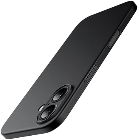 JETech Ultra Slim Case for iPhone 16, Black