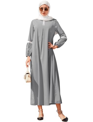 Caftan Dubaï ample et opaque idéal comme vêtement de prière islamique fluide