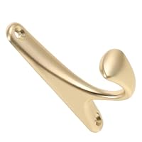 DEARMAMY Modern Metal Single Clothes Hook Wall Mounted Coat Hanger for Living Decorative Wall Hanging Hook for Hats Bags Keys Stylish Organizer for Home Storage