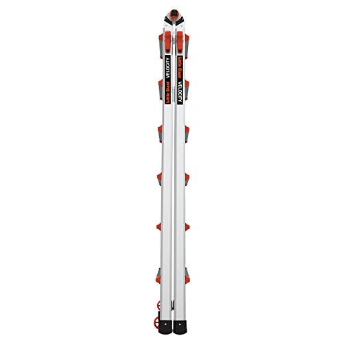 Little Giant Ladders, Velocity with Wheels, M26, 26 Ft, Multi-Position Ladder, Aluminum, Type 1A, 300 lbs weight rating, (15426-001)
