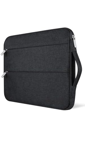 Gmyle 15"-16" Laptop Sleeve Case for Men & Women | Oxford Fabric, Water Repellent, Travel-Friendly, Office/College Bag with Side Handle & Multiple Pockets (Black) (B0D6KG7NFW) Amazon Price History, Amazon Price Tracker