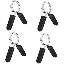 BESPORTBLE 4pcs 28mm Dumbbell Barbell Clamps Spring Clip Collars for Powerlifting Cross Fit Weightlifting Gym