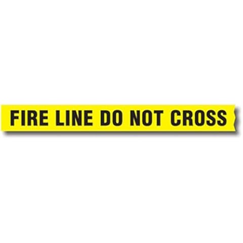 Sirchie Barrier Tape FIRE LINE DO NOT Cross Without Dispenser Boxes, 8 Pack, 1000' Rolls Cover