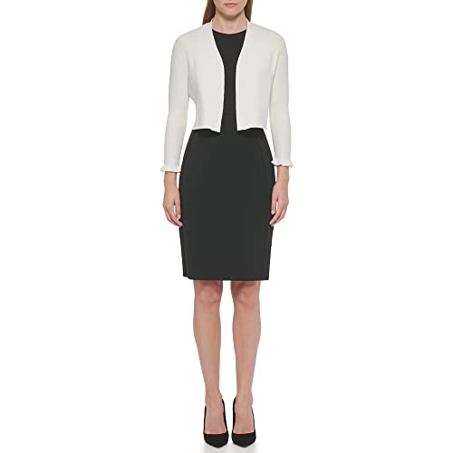 Tommy Hilfiger Women's Cropped Ruffle Sleeve Shrug Sweater, Ivory, X-Large #TOP1