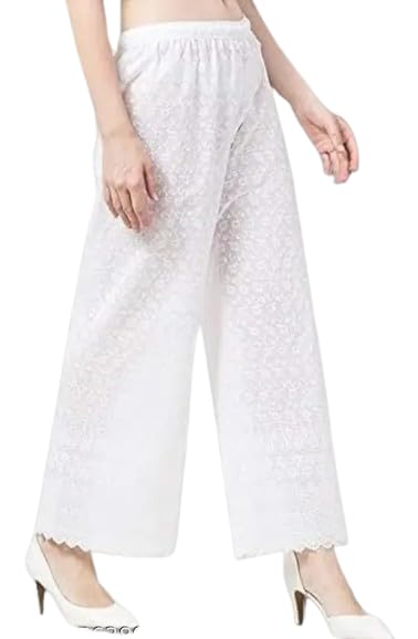 tnq Women's Cotton Palazzo with Chicken Embroidery-picture-21