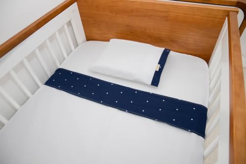 Kit 3 Jogo de Lençol Baby Padrão Americano Berço 100% Algodão 3 Peças Azul Macio Luxo (cherie azul b