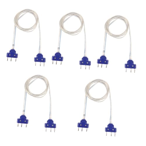 Yardwe 5pcs Fencing Foil Cable Professional Fencing Equipment Comfort Fit Stainless Steel Clip Mask Connector