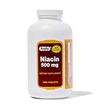 Rugby Niacin 500mg - Vitamin B3 Supplement for Men and Women - 1,000 Tablets