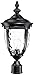 Bellagio Vintage Outdoor Post Light Black 21" Tall Fixture Pier Mount for Deck Patio Porch - John Timberland