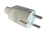 [Clavija 16A] de PVC blanco, [incluye blister], [ideal para conexiones] eléctricas [seguras y duraderas] (resistente a la intemperie).