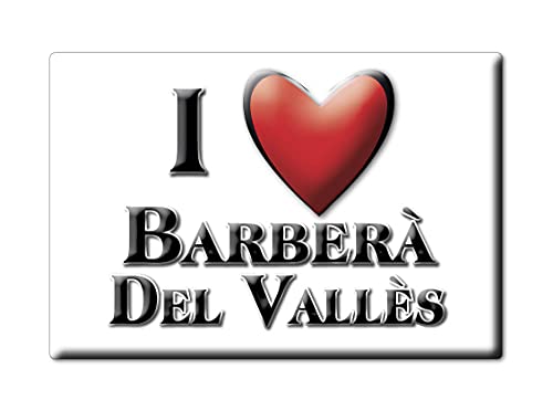 BARBERÀ del VALLÈS (B) Souvenir IMANES DE Nevera ESPAÑA CATALUÑA IMAN Fridge Magnet Corazon I Love
