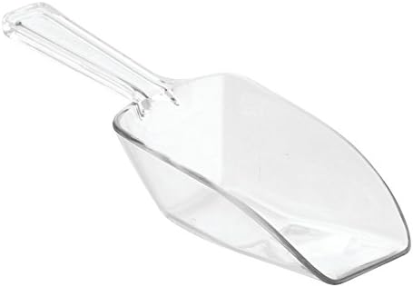 iDesign Measuring Scoop Set of 4, Measuring Spoons in different Sizes, Made of Durable Plastic, Scoops for Sweets, Kitchen, Flour, Pantry and Utility Room, Clear, 31299