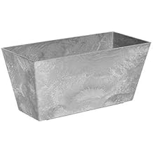 Novelty Self Watering Flower Box 14.5", Grey