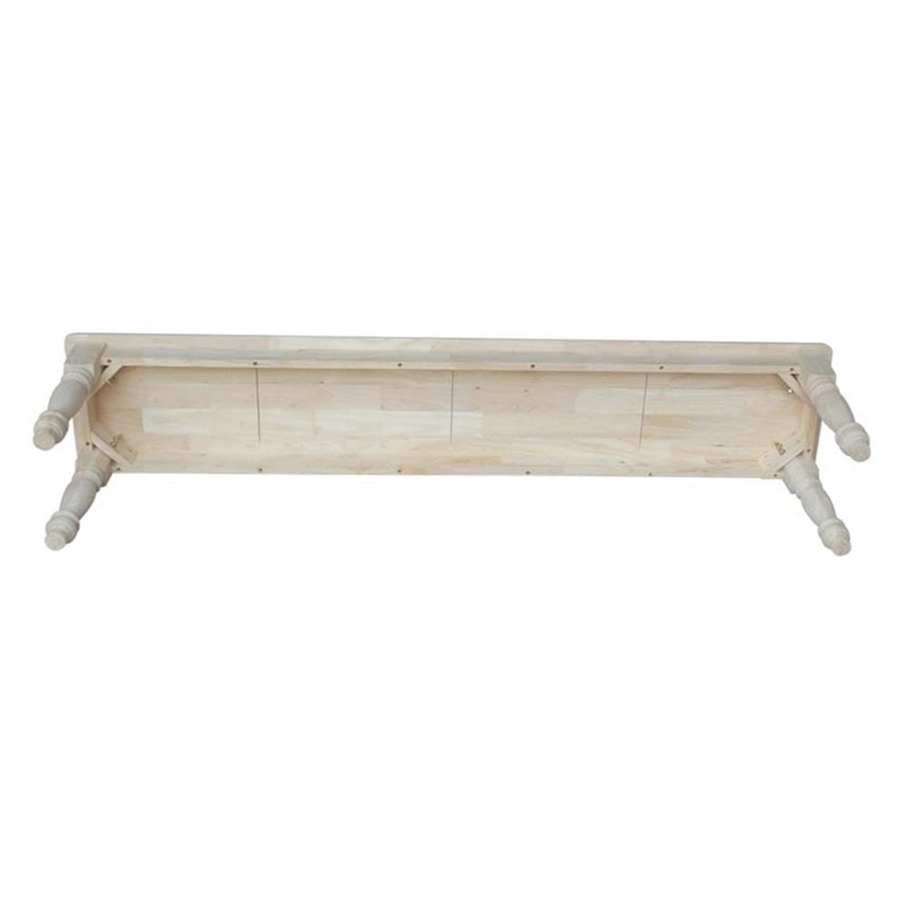 International Concepts BE-72S Shaker Style Bench, Unfinished
