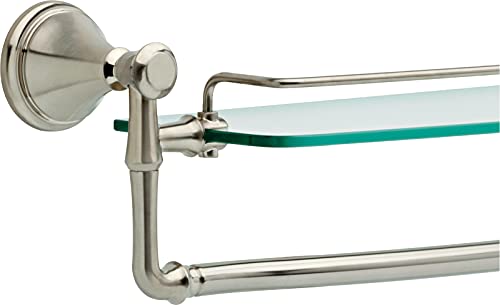 Delta Cassidy 18 Inch Glass Shelf-Towel Bar, Stainless, Bathroom Accessories, 79710-Ss #TOP2