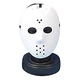 Talla única. SHATCHI - Disfraz unisex de Jason Voorhees Freddy Hockey Guy Fawkes, disfraz de Halloween para trucos o trato, color blanco con correa elástica