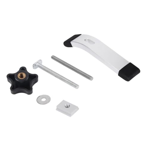 Image of T Track Hold Down Clamp Set Aluminum Alloy Woodworking Clamps M8 Thread Metal Quick Acting Hold Down Clamp Kit For Routers Drill Presses Table Saw Woodworking