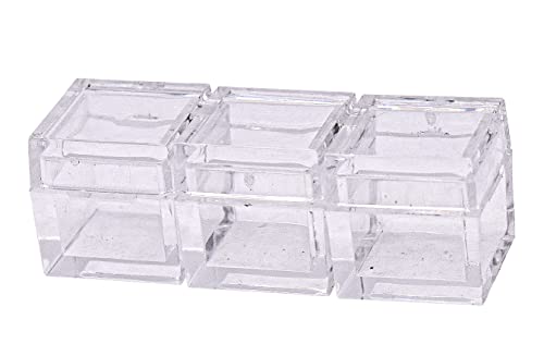 Image of 5pcs Acrylic Box Trays for 10mm 0.39 inch Element Cubes Clear Case Periodic Table Bracket for Elements Collections Science Education Displays