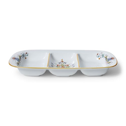Sur La Table Nova Deruta 3 Section Tray, White