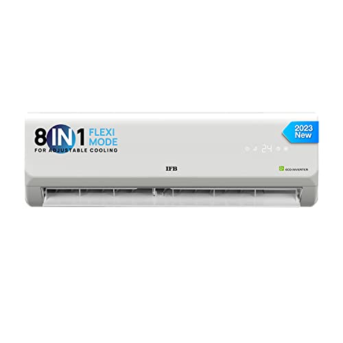 Image of IFB 1.0 Ton 2 Star Inverter Split AC (Copper, Flexi 8-in-1 Convertible Cooling, HD Compressor, Smart Ready AC, 2023 Model, CI1322C113G1, Ivory Matte)