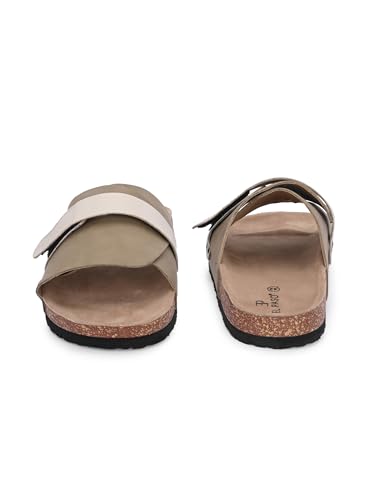 Image of EL PASO Men's Synthetic Leather Birk Chappals Stock Sandal Slippers (Size 6 to 12)