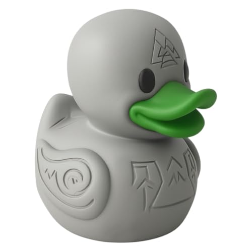 Runestone Duck Collectible Figurine - Detailed Viking-Themed Desk Decor and Unique Gift for Collectors - 3D Printed in Canada