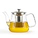 VAHDAM, Radiance- Glass Tea Pot with Infuser, 33oz | Scratch Resistant, Microwave Safe Tea Steeper | Tea pots for Loose Tea, Perfect Tea Maker | Tea Pots for Stove Top | Glass Teapot Gift Set