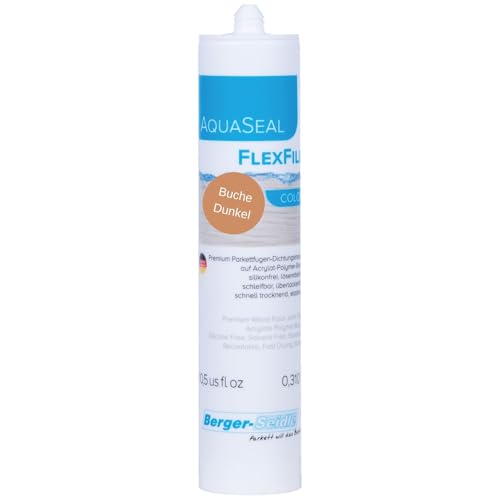 Berger-Seidle AquaSeal FlexFill Color - Sigillante colorato a base d'acqua, senza solventi e silicone (faggio scuro, 310 ml)