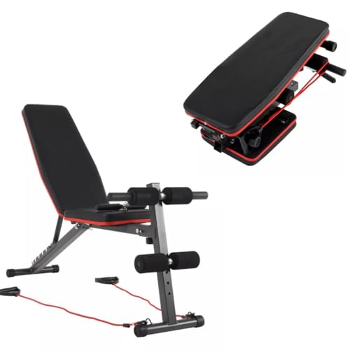 Adjustable Weight Bench Full Body Workout Multi-Purpose Foldable Incline Decline Exercise Workout Bench for Home And Outdoor Gym