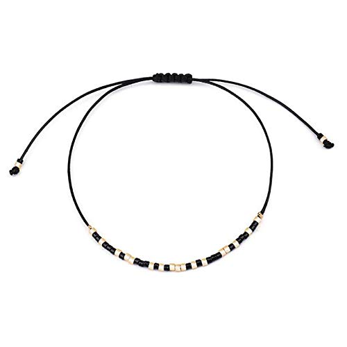 Cavigliere Perline Braccialetto alla Caviglia Gioielli Piede Intrecciato a Mano per Le Donne Accessori Cavigliera da Spiaggia Estiva Cavigliere da Donna (Color : G)