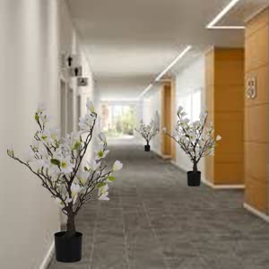 Gonuien 27”Artificial Closest To Natural Orchid Tree Artificial Plant Flower Indoor Office Home Decoration Artificial Pruning Tree #TOP4